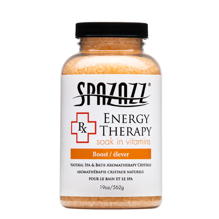 Need a pick up or boost? Rejuvenate by soaking away those aches and pains by using our Energy Therapy blend of therapy crystals. Perfect for reinvigorating after a long day or even for getting the day started. Either way, it works great when you need a boost! Just add jets and boost your energy!